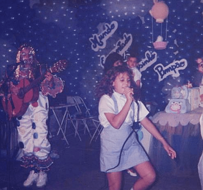 Performance no palco