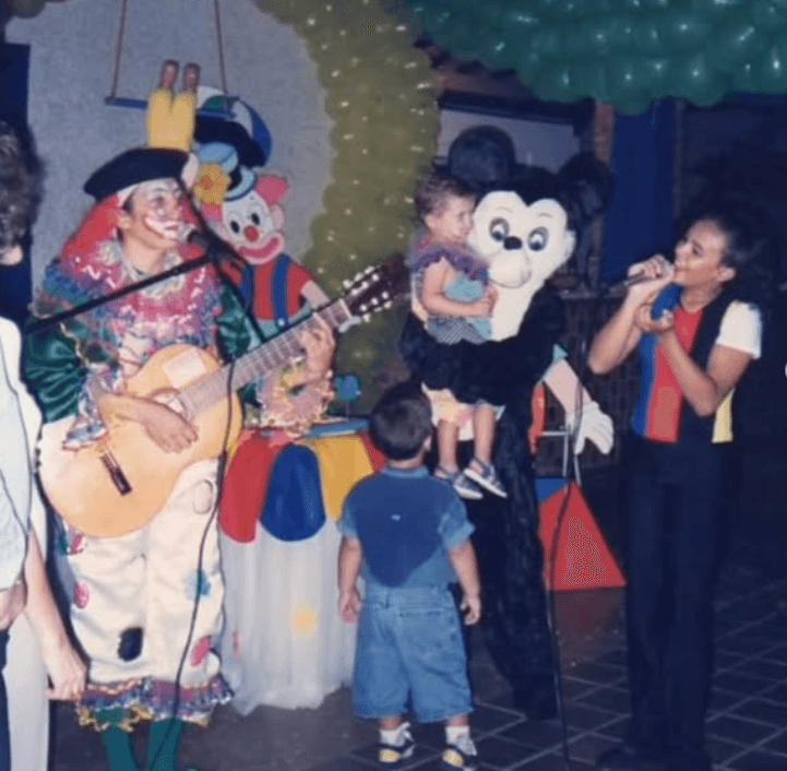 Performance no palco